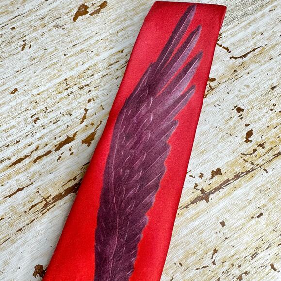 Ralph Marlin Harley Davidson Vintage 1987 Flying Eagle Neck Tie One Size - Picture 4 of 8